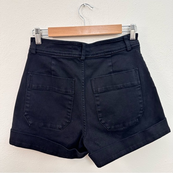 Everlane The Way-High Twill Shorts in Black - Picture 4 of 7